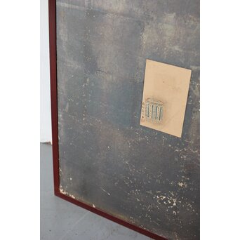 倣 初代 篩月庵 三浦竹泉 水墨竹図 扇面屏風 貼交 銀張　Z488 