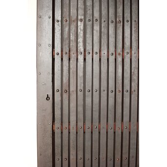 鉄格子鉄腰板蔵戸　W0142YD 