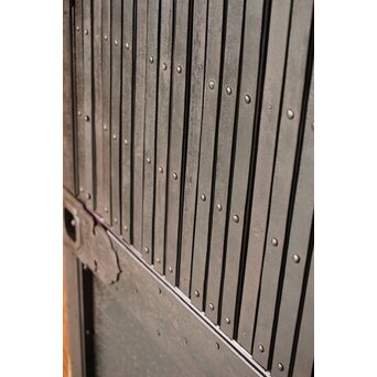 鉄格子鉄腰板蔵戸　W0142YD 