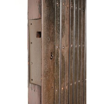 鉄格子鉄腰板蔵戸　W0142YD 