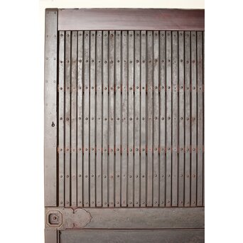 鉄格子鉄腰板蔵戸　W0142YD 