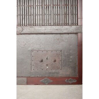 鉄格子鉄腰板蔵戸　W0142YD 