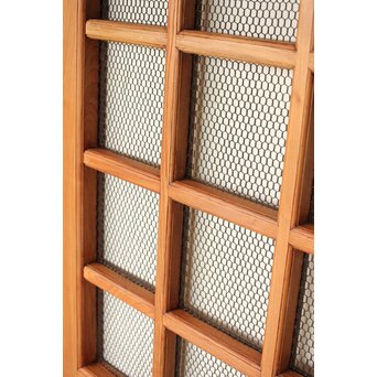 総欅 網の升格子蔵戸　W0143 