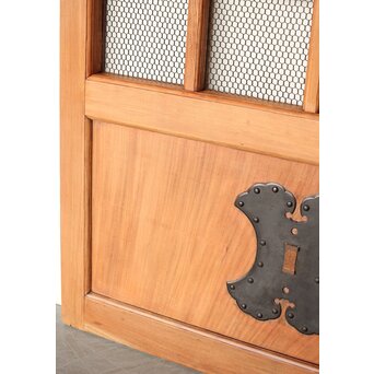 総欅 網の升格子蔵戸　W0143 