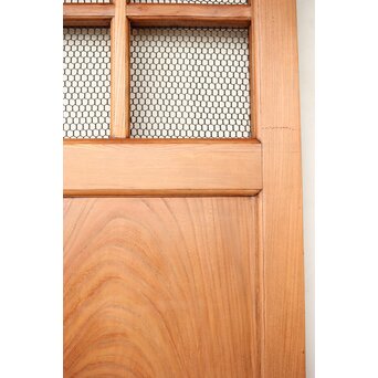 総欅 網の升格子蔵戸　W0143 