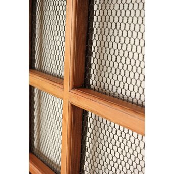 総欅 網の升格子蔵戸　W0143 