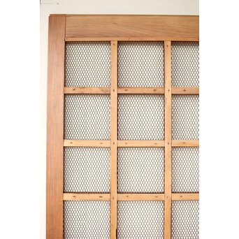 総欅 網の升格子蔵戸　W0143 