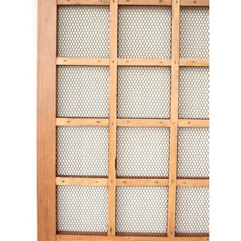 総欅 網の升格子蔵戸　W0143 