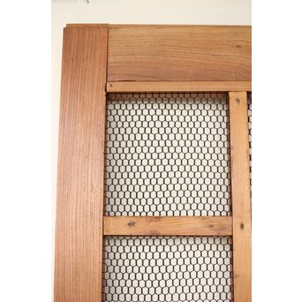 総欅 網の升格子蔵戸　W0143 