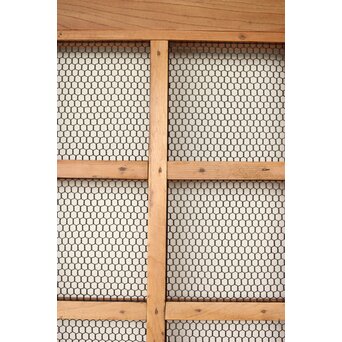 総欅 網の升格子蔵戸　W0143 