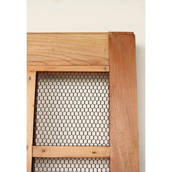 総欅 網の升格子蔵戸　W0143 