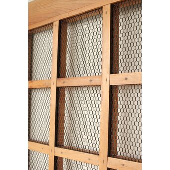 総欅 網の升格子蔵戸　W0143 