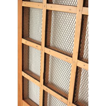 総欅 網の升格子蔵戸　W0143 