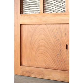 総欅 網の升格子蔵戸　W0143 