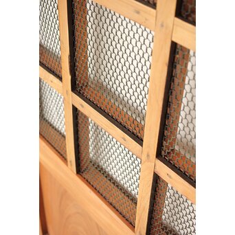 総欅 網の升格子蔵戸　W0143 