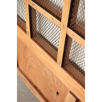 総欅 網の升格子蔵戸　W0143 