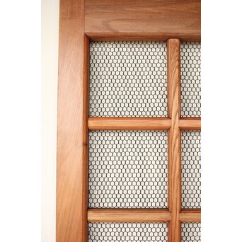 総欅 網の升格子蔵戸　W0143 