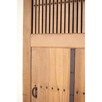 幅広 栗の格子蔵戸　W0145YD 