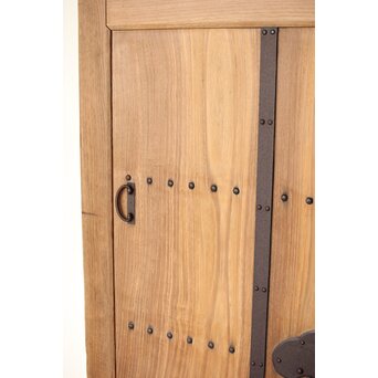 幅広 栗の格子蔵戸　W0145YD 