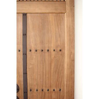 幅広 栗の格子蔵戸　W0145YD 