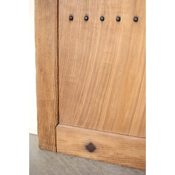 幅広 栗の格子蔵戸　W0145YD 