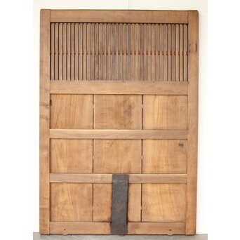 幅広 栗の格子蔵戸　W0145YD ウラ