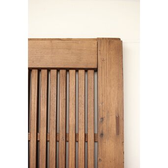 幅広 栗の格子蔵戸　W0145YD 