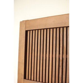 幅広 栗の格子蔵戸　W0145YD 