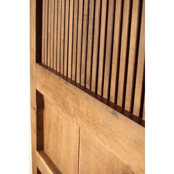 幅広 栗の格子蔵戸　W0145YD 