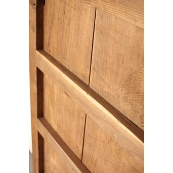 幅広 栗の格子蔵戸　W0145YD 