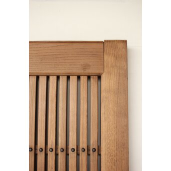 幅広 栗の格子蔵戸　W0145YD 