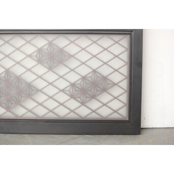 小型黒枠 組子欄間　R0380 