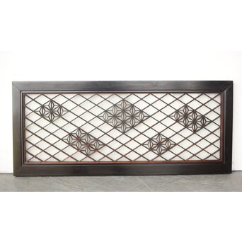 小型黒枠 組子欄間　R0380