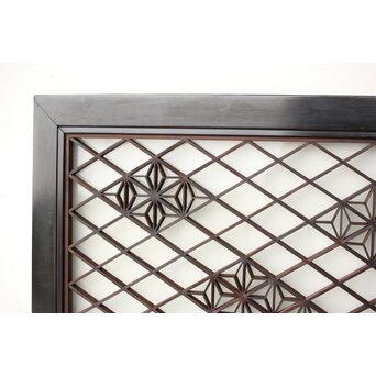 小型黒枠 組子欄間　R0380 