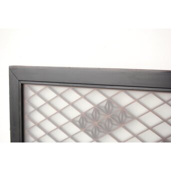 小型黒枠 組子欄間　R0380 