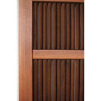 タモ銘木 菱形格子蔵戸　W0147YD 