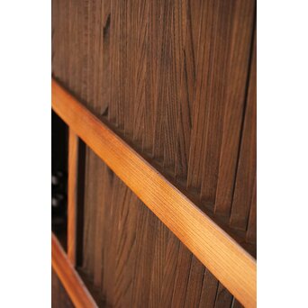 タモ銘木 菱形格子蔵戸　W0147YD 