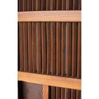 タモ銘木 菱形格子蔵戸　W0147YD 