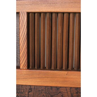 タモ銘木 菱形格子蔵戸　W0147YD 