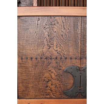 タモ銘木 菱形格子蔵戸　W0147YD 