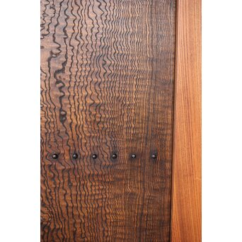 タモ銘木 菱形格子蔵戸　W0147YD 