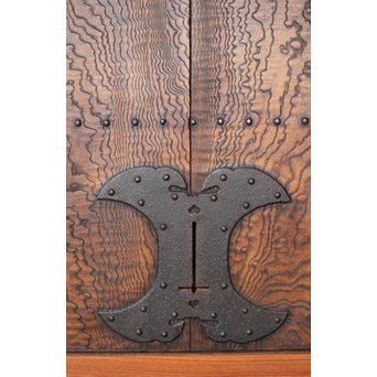 タモ銘木 菱形格子蔵戸　W0147YD 