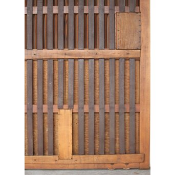 タモ銘木 菱形格子蔵戸　W0147YD 