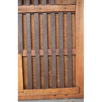 タモ銘木 菱形格子蔵戸　W0147YD 