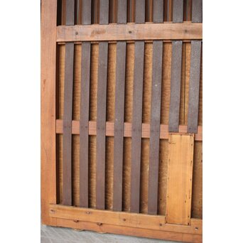 タモ銘木 菱形格子蔵戸　W0147YD 