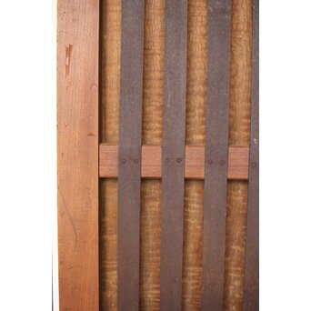 タモ銘木 菱形格子蔵戸　W0147YD 