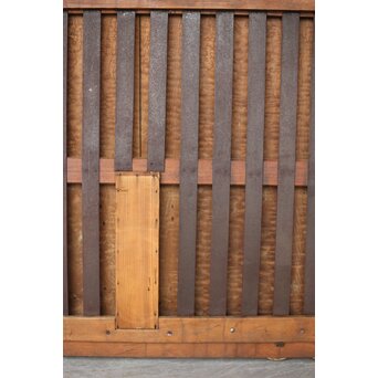 タモ銘木 菱形格子蔵戸　W0147YD 