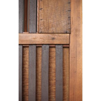 タモ銘木 菱形格子蔵戸　W0147YD 