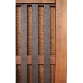 タモ銘木 菱形格子蔵戸　W0147YD 