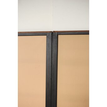 木村半雨 楼閣山水水墨図 紙本襖戸 4枚1組　F266 